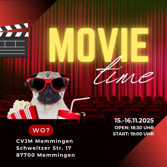 MovieTime im CVJM-Haus am 15. - 16.11.2025
